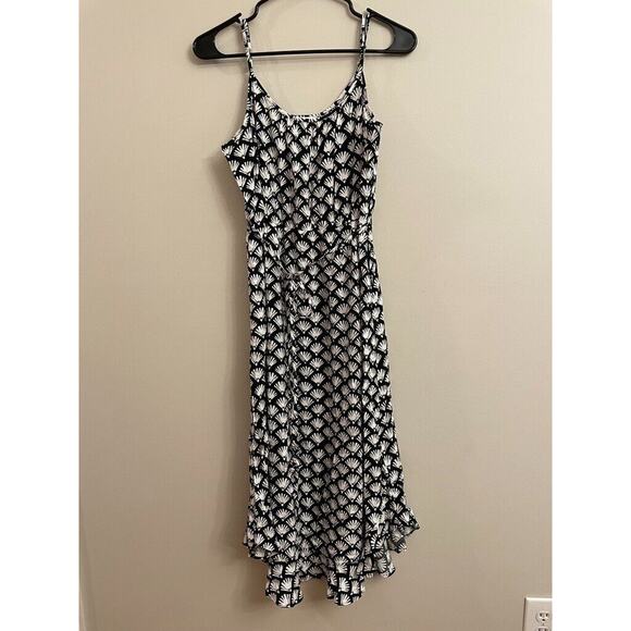 J.CREW Women Beautiful‎ Curved Ruffle Hem Midi Dress Lightweight Size 4 MSRP $98 - Picture 3 of 10